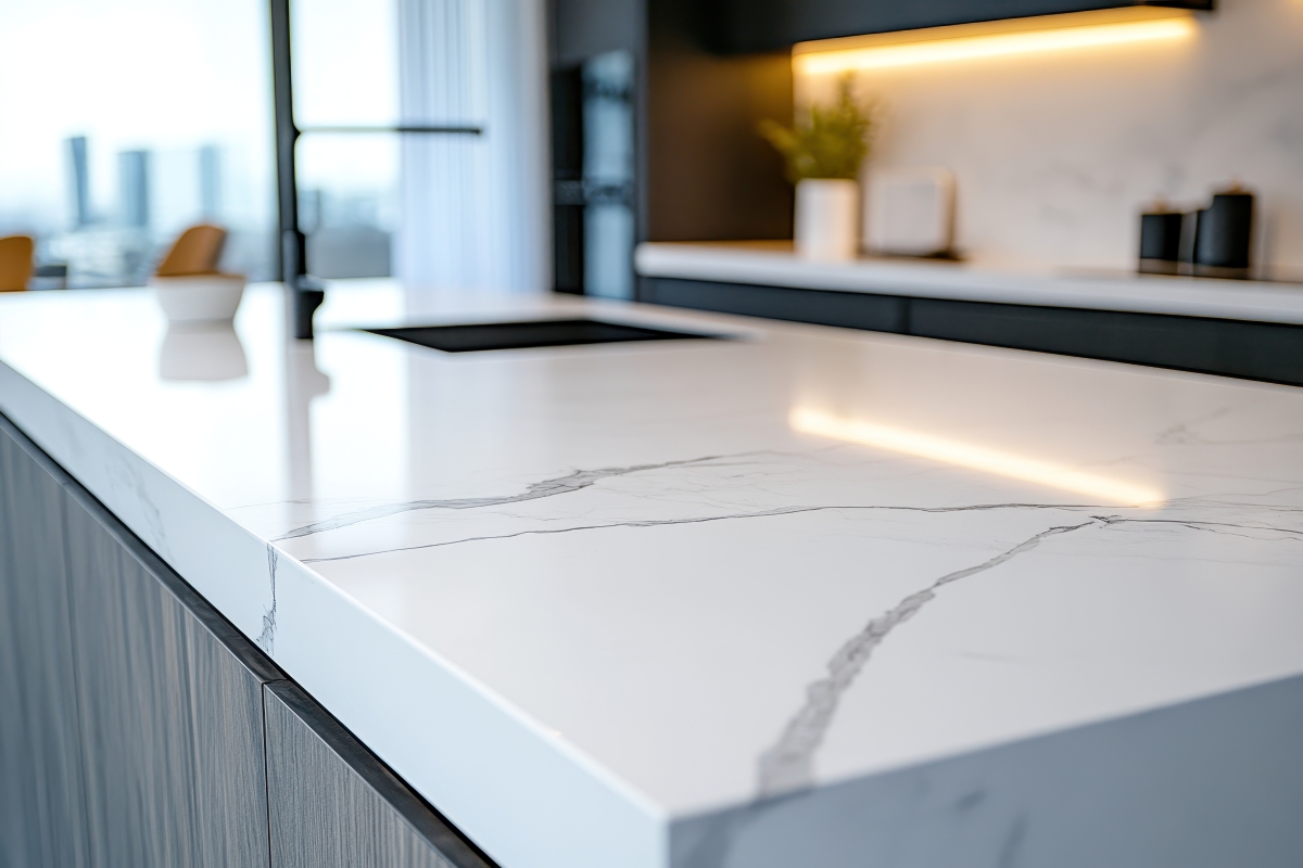 Maxton Porselen ile Modern Mutfak Tezgahı